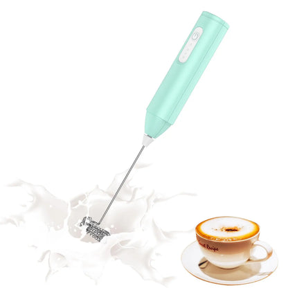 Rechargeable Handheld Coffee Frother – Cordless Electric Milk Foamer & Drink Mixer